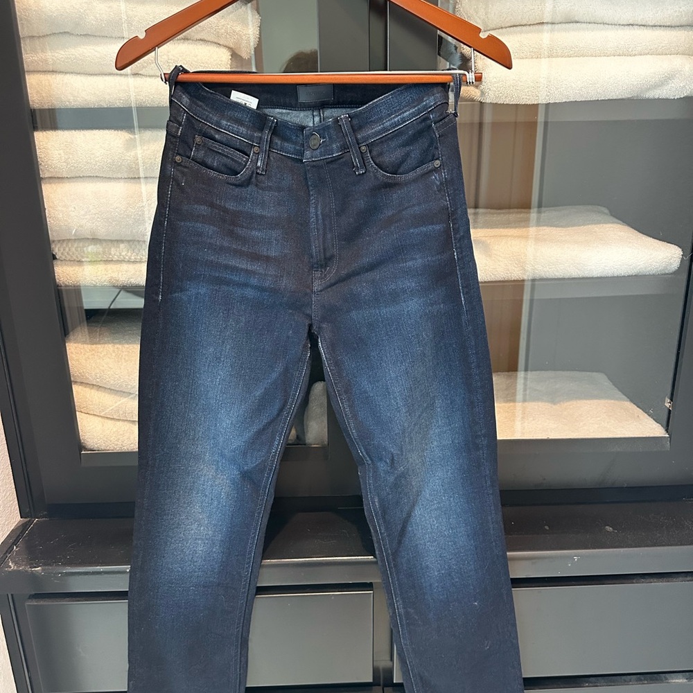 MOTHER Jeans The Mid Rise Dazzler Ankle in Now or Never size 28